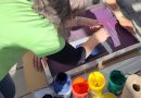 Siebdruckaktion zur Fashion Revolution Week